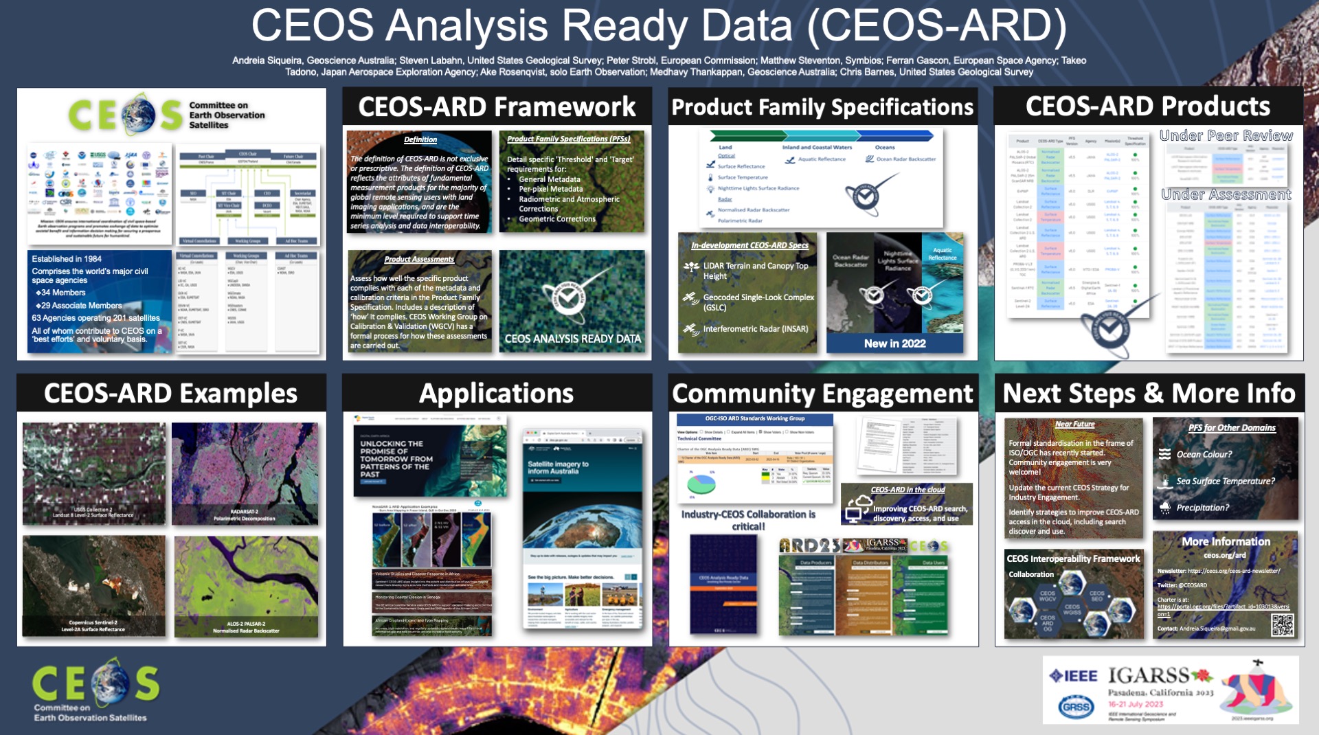 CEOS at IGARSS 2023 CEOS Newsletter