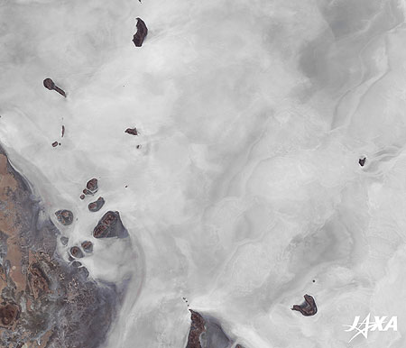 Small Islands in the Salt Flat of Uyuni