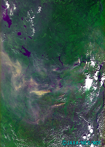 Enlarged Image Around Moscow on August 8, 2010