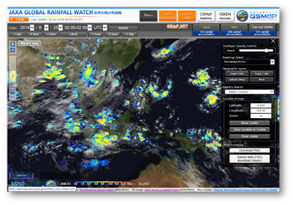 The new 'JAXA Global Railfall Watch' website