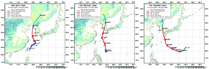Track of Typhoon 