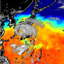 Drop in sea surface temperature after the passage of typhoon thumbnail image