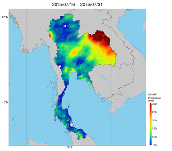Utilization of Global Satellite Mapping of Precipitation (GSMaP) in the agricultural field overseas thumbnail image