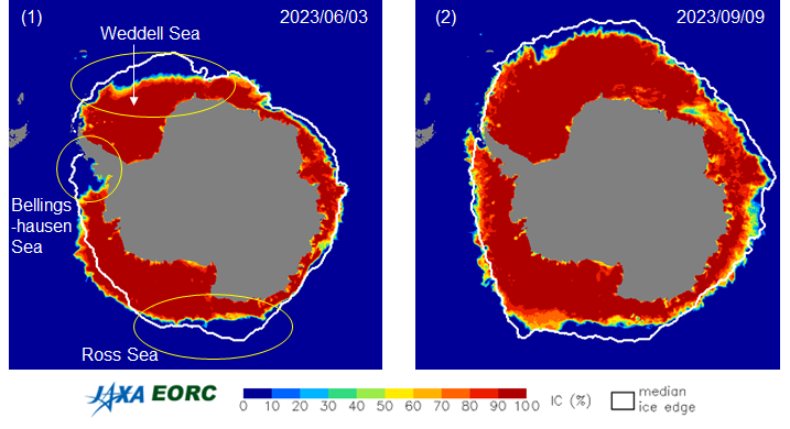 Climate Change 2023 (2) : Antarctic Winter Sea Ice Extent Lowest Ever Recorded thumbnail image