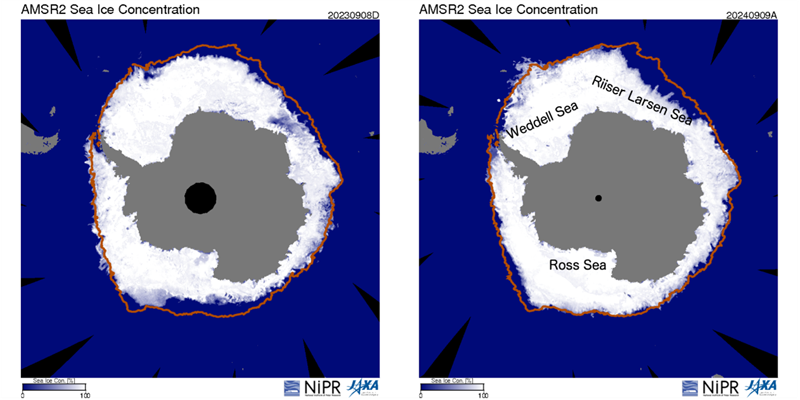 Antarctic Winter Sea Ice Extent Second lowest in Satellite History thumbnail image