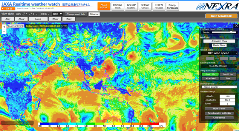 Advancing Space-Based Weather Analysis and Forecasting – Renewal of JAXA’s Realtime Weather Watch ‘NEXRA3’ and Performance Evaluation with the previous system (Overview Article) thumbnail image