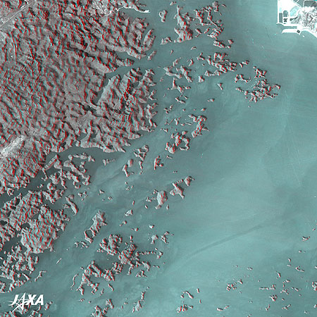 ハロン湾の立体視画像