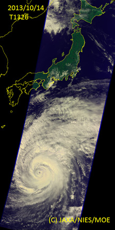 GOSAT/TANSO-CAIがとらえた台風26号