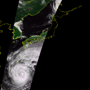 地球観測衛星がとらえた平成26年台風19号 サムネイル画像