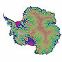 陸域観測技術衛星「だいち」（ALOS）データを利用した南極の氷の移動速度分布図の作成について サムネイル画像