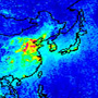 越境する大気汚染物質の衛星観測 サムネイル画像