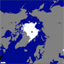 「しずく」が捉えた北極海氷の最新状況　再び減少に転じた北極海の海氷面積 サムネイル画像
