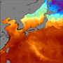 シリーズ「衛星データと数値モデルの融合」（第2回）								衛星海面水温を用いた「海中天気予報」システムの運用を開始しました サムネイル画像