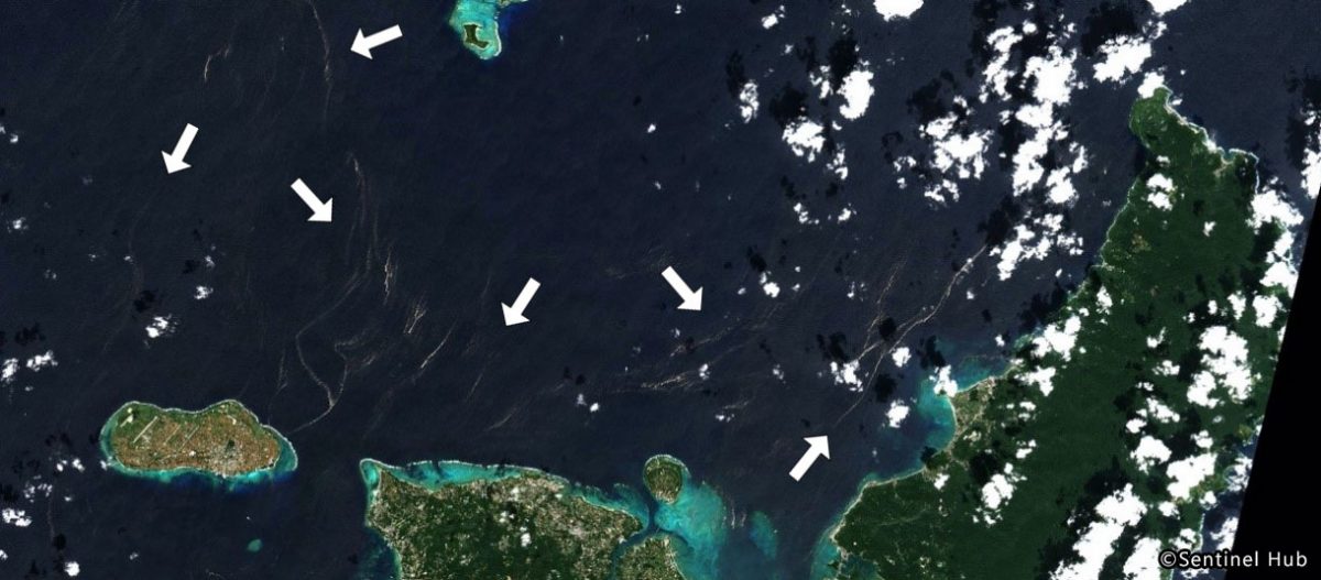 沖縄本島に接近・漂着している軽石の衛星観測情報（続報） サムネイル画像