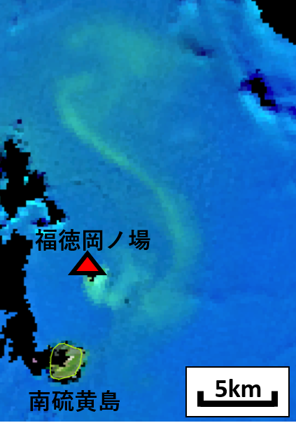 福徳岡ノ場の噴火と新島～衛星観測による新島形成・変色水・軽石・火山ガス・噴煙の把握～ サムネイル画像