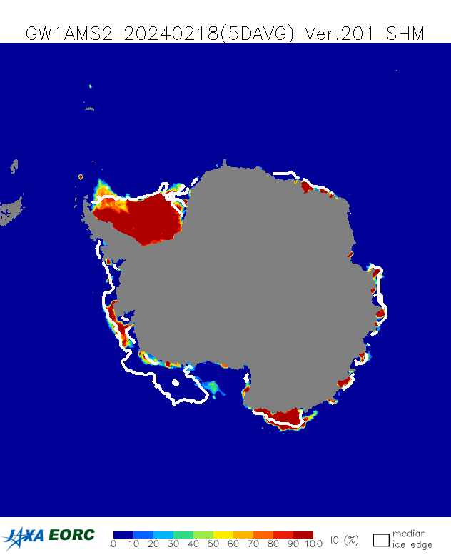 【速報】南極海氷面積が観測史上第2位の小ささに サムネイル画像